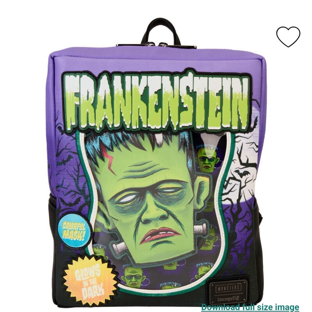 Loungefly Frankenstein Glow-in-the-Dark Backpack